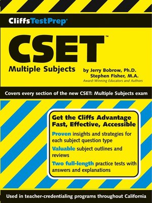 CliffsTestPrep Multiple Subjects Assessment for Teachers Preparation Guide - ebook